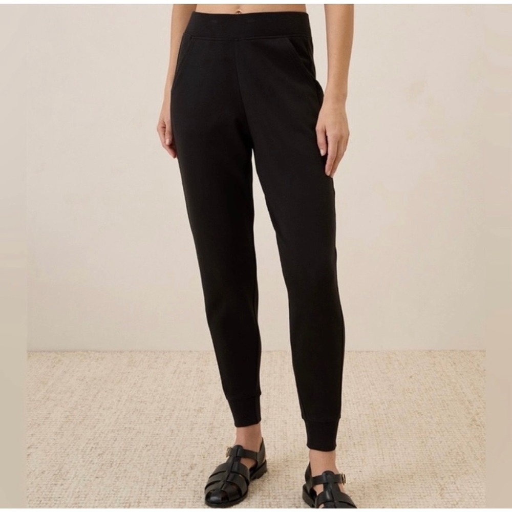 Pact Airplane Jogger Black Slim Tapered Sweatpants XXL Organic Cotton